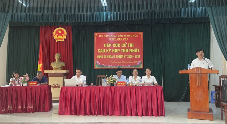 6/6 TỔ ĐẠI BIỂU HĐND XÃ ỨNG HÒA TIẾP XÚC CỬ TRI SAU KỲ HỌP THỨ NHẤT, NHIỆM KỲ 2026 – 2031.- Ảnh 3.