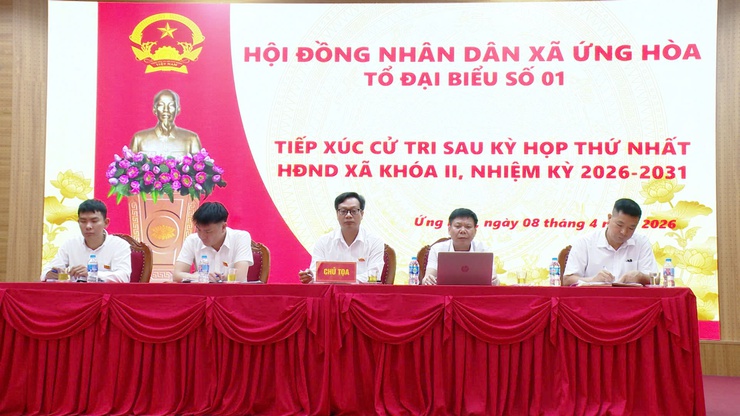 6/6 TỔ ĐẠI BIỂU HĐND XÃ ỨNG HÒA TIẾP XÚC CỬ TRI SAU KỲ HỌP THỨ NHẤT, NHIỆM KỲ 2026 – 2031.- Ảnh 6.