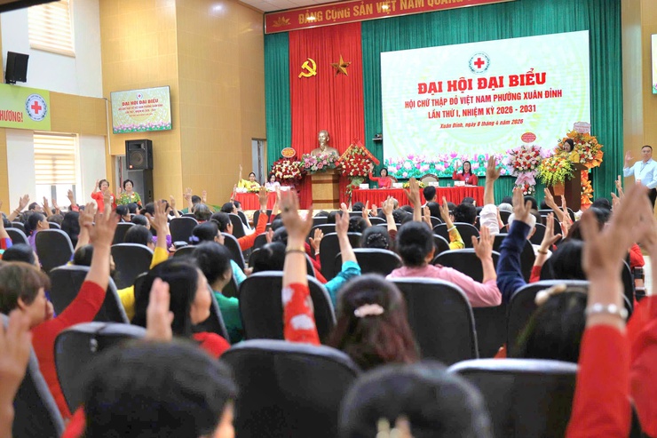 Phường Xuân Đỉnh tổ chức thành công Đại hội đại biểu Hội Chữ thập đỏ lần thứ I, nhiệm kỳ 2026 - 2031- Ảnh 5.