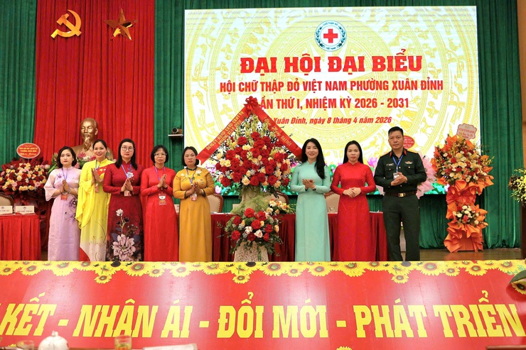 Phường Xuân Đỉnh tổ chức thành công Đại hội đại biểu Hội Chữ thập đỏ lần thứ I, nhiệm kỳ 2026 - 2031- Ảnh 4.