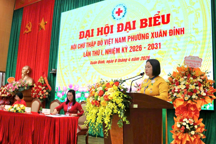 Phường Xuân Đỉnh tổ chức thành công Đại hội đại biểu Hội Chữ thập đỏ lần thứ I, nhiệm kỳ 2026 - 2031- Ảnh 2.