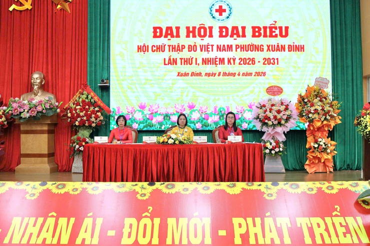 Phường Xuân Đỉnh tổ chức thành công Đại hội đại biểu Hội Chữ thập đỏ lần thứ I, nhiệm kỳ 2026 - 2031- Ảnh 1.