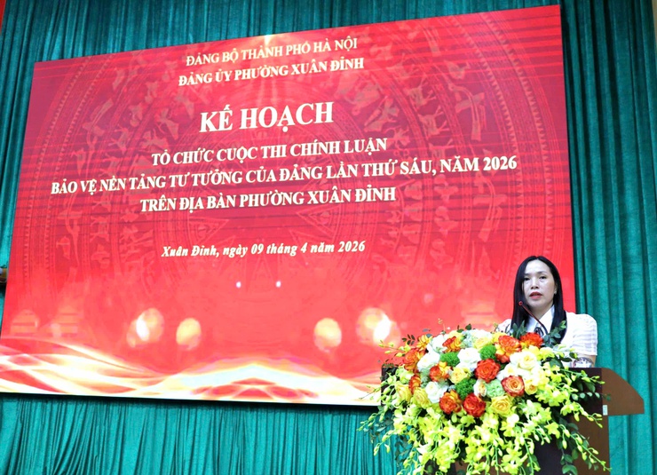 Phường Xuân Đỉnh phát động Cuộc thi chính luận bảo vệ nền tảng tư tưởng của Đảng và Hội thi tuyên truyền viên năm 2026- Ảnh 1.