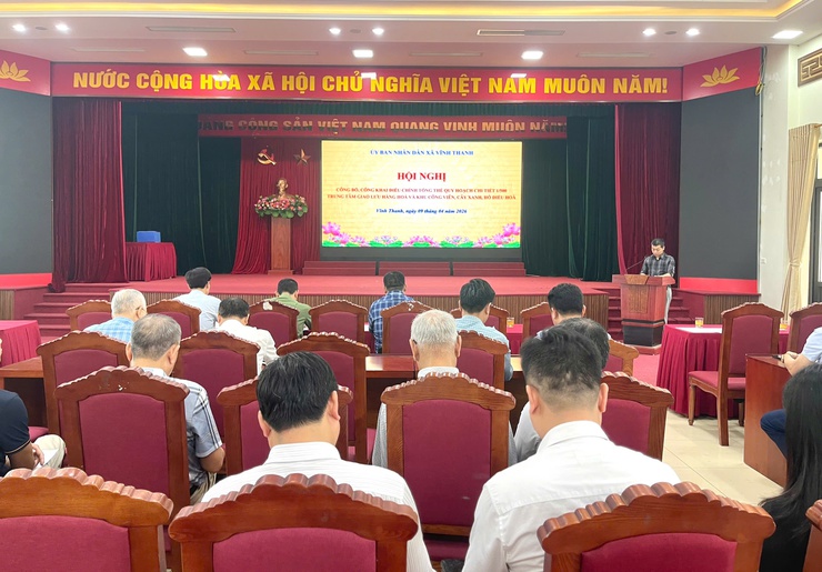 XÃ VĨNH THANH CÔNG BỐ ĐIỀU CHỈNH QUY HOẠCH KHU TRUNG TÂM GIAO LƯU HÀNG HÓA VÀ CÔNG VIÊN CÂY XANH- Ảnh 4.