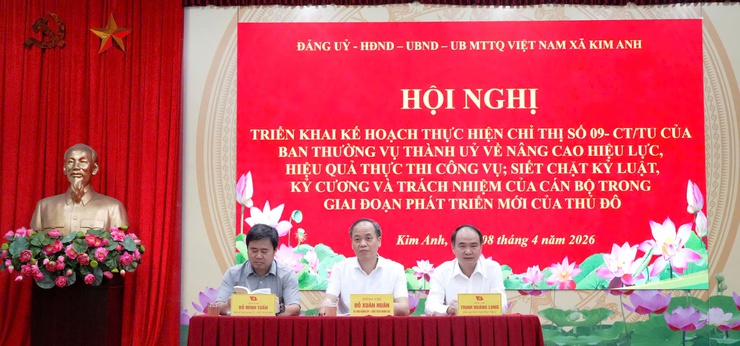 XÃ KIM ANH SƠ KẾT CÔNG TÁC XÂY DỰNG  ĐẢNG,  XÂY DỰNG HỆ THỐNG CHÍNH TRỊ  QUÝ 1 NĂM 2026- Ảnh 3.