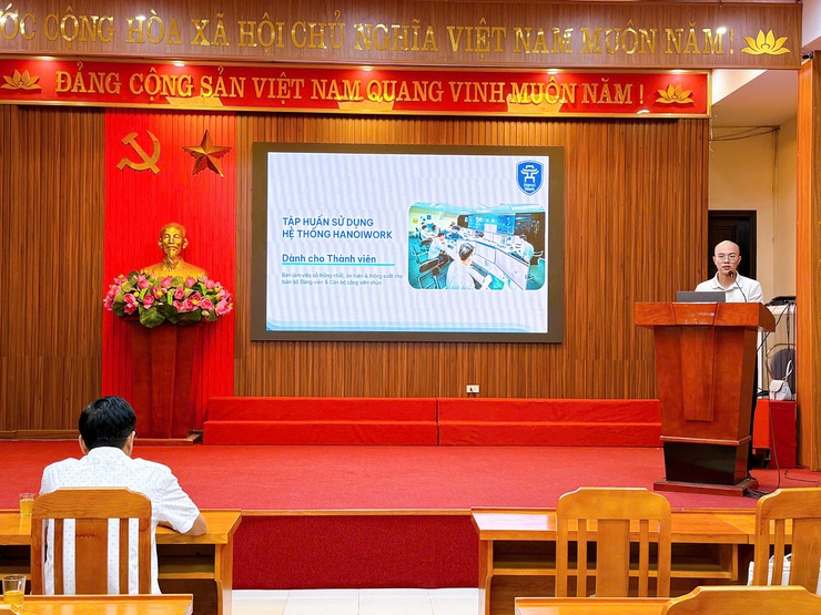 Thanh Liệt: Tập huấn sử dụng không gian làm việc số “HanoiWork” cho cán bộ, công chức, viên chức- Ảnh 3.