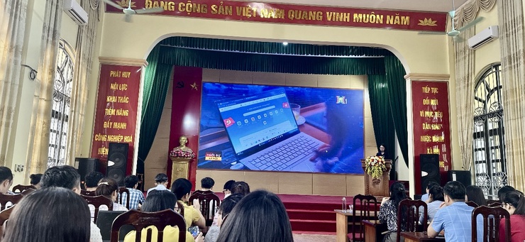 UBND xã Quảng Bị tổ chức tập huấn sử dụng Hệ thống HanoiWork- Ảnh 2.