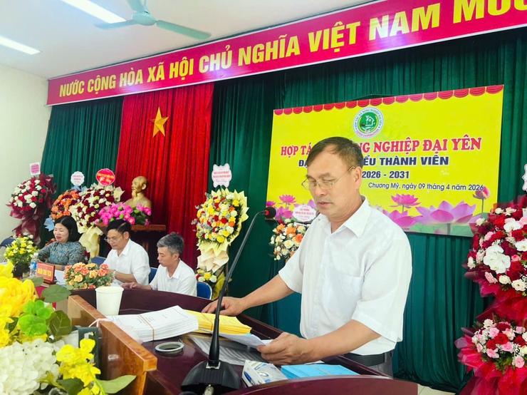 HTX Nông nghiệp Đại Yên tổ chức thành công Đại hội đại biểu thành viên nhiệm kỳ 2026–2031- Ảnh 5.