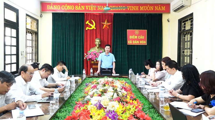 XÃ DÂN HÒA TỔ CHỨC HỘI NGHỊ ĐÁNH GIÁ KẾT QUẢ THỰC HIỆN CHỈ TIÊU BHXH, BHYT QUÝ I NĂM 2026- Ảnh 1.