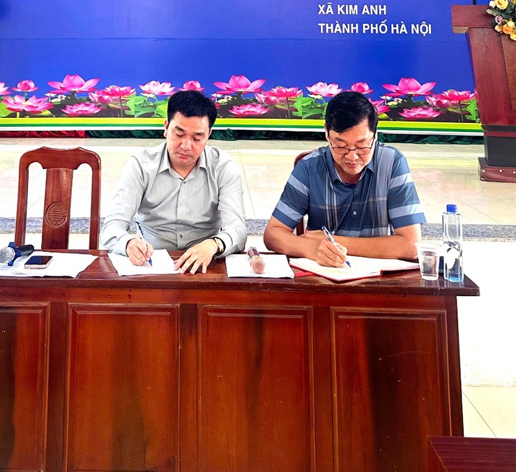 XÃ KIM ANH TỔ CHỨC HỘI NGHỊ HỌP VỚI NHÂN DÂN THÔN VỤ BẢN, VỀ CÔNG TÁC BỒI THƯỜNG, HỖ TRỢ, TÁI ĐỊNH CƯ PHỤC VỤ DỰ ÁN- Ảnh 3.