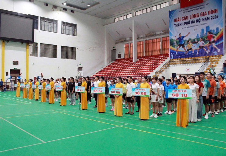 Đội tuyển xã Phú Nghĩa xuất sắc giành 01 huy chương bạc và 01 huy chương đồng tại giải cầu lông Gia đình Thành phố Hà Nội năm 2026- Ảnh 3.