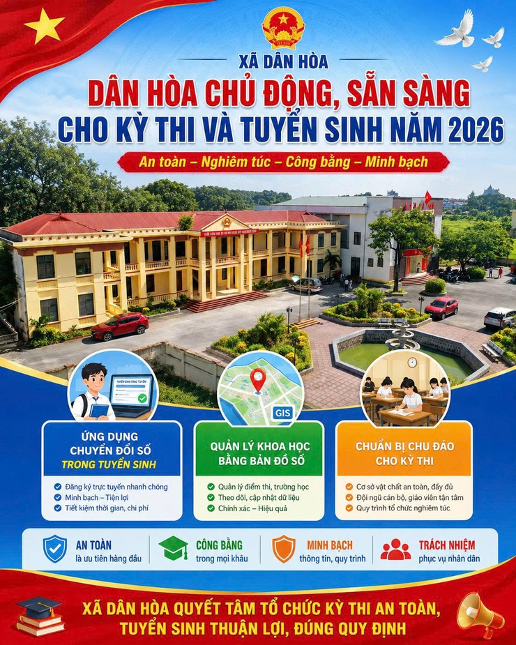 Dân Hòa chủ động mọi điều kiện, sẵn sàng cho kỳ thi và tuyển sinh năm 2026- Ảnh 1.