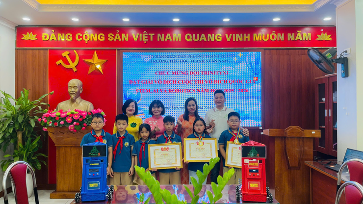 Học sinh Trường Tiểu học Thanh Xuân Nam, phường Thanh Liệt tỏa sáng tại giải vô địch Quốc gia STEM, AI và Robotics năm học 2025-2026- Ảnh 11.