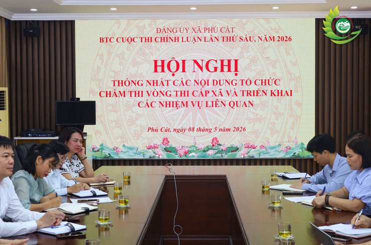 Phú Cát thống nhất quy chế, tiêu chí chấm thi Cuộc thi chính luận lần thứ Sáu năm 2026- Ảnh 2.
