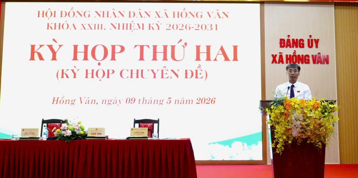 Kỳ họp thứ hai (kỳ họp chuyên đề) HĐND xã Hồng Vân khoá XXIII, nhiệm kỳ 2026 – 2031 thành công tốt đẹp- Ảnh 13.