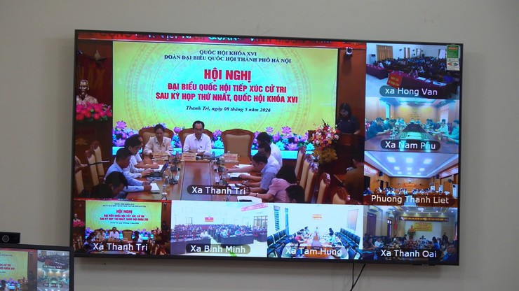 XÃ THANH OAI THAM DỰ HỘI NGHỊ TIẾP XÚC CỬ TRI CỦA ĐOÀN ĐẠI BIỂU QUỐC HỘI THÀNH PHỐ HÀ NỘI đơn vị bầu cử số 7, sau kỳ họp thứ Nhất, Quốc hội khoá XVI- Ảnh 2.