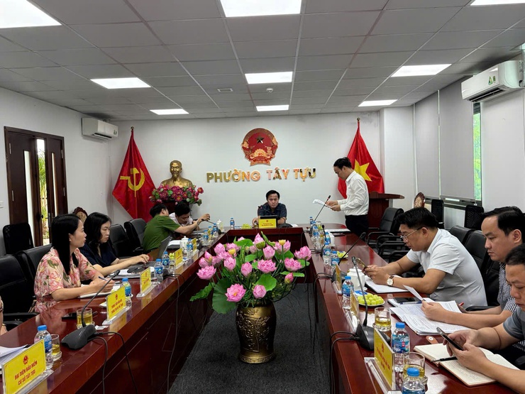 UBND Phường Tây Tựu chỉ đạo triển khai nhiệm vụ trọng tâm tháng 5.2026- Ảnh 1.