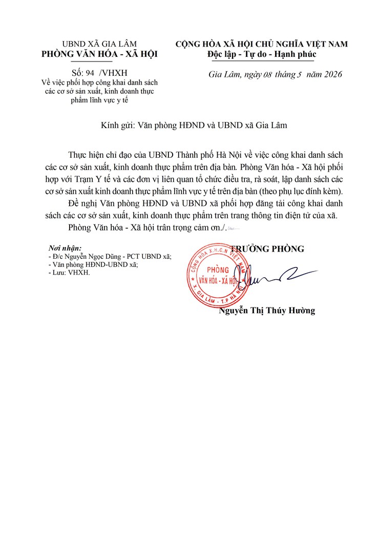 Công khai danh sách các cơ sở sản xuất, kinh doanh thực phẩm lĩnh vực y tế- Ảnh 1.