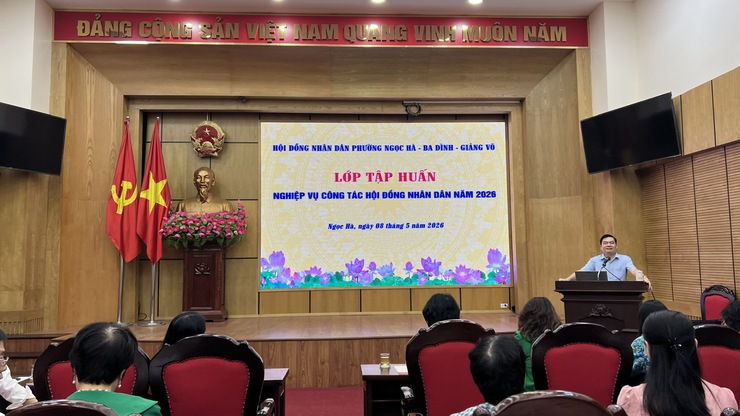 Đại biểu HĐND phường Ba Đình tham dự hội nghị tập huấn công tác HĐND năm 2026- Ảnh 1.