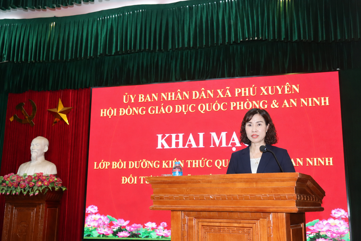 Phú Xuyên khai mạc lớp bồi dưỡng kiến thức quốc phòng và an ninh cho đối tượng 4 năm 2026- Ảnh 1.