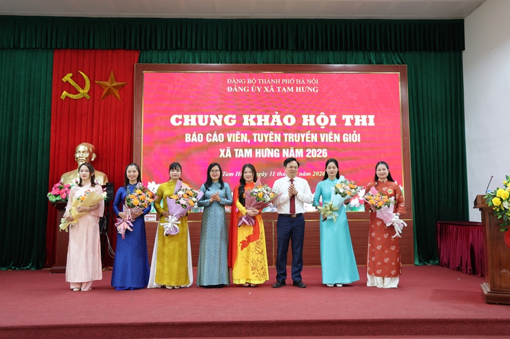 Xã Tam Hưng: Lan tỏa bản lĩnh, trí tuệ từ Hội thi Báo cáo viên, tuyên truyền viên giỏi năm 2026- Ảnh 4.