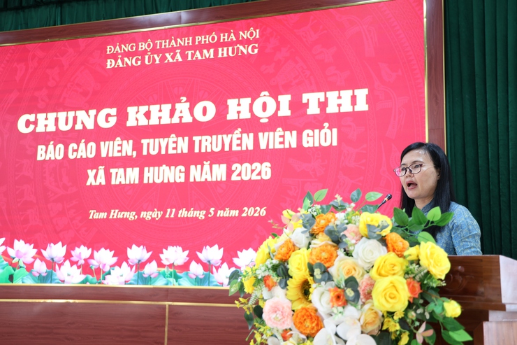 Xã Tam Hưng: Lan tỏa bản lĩnh, trí tuệ từ Hội thi Báo cáo viên, tuyên truyền viên giỏi năm 2026- Ảnh 3.