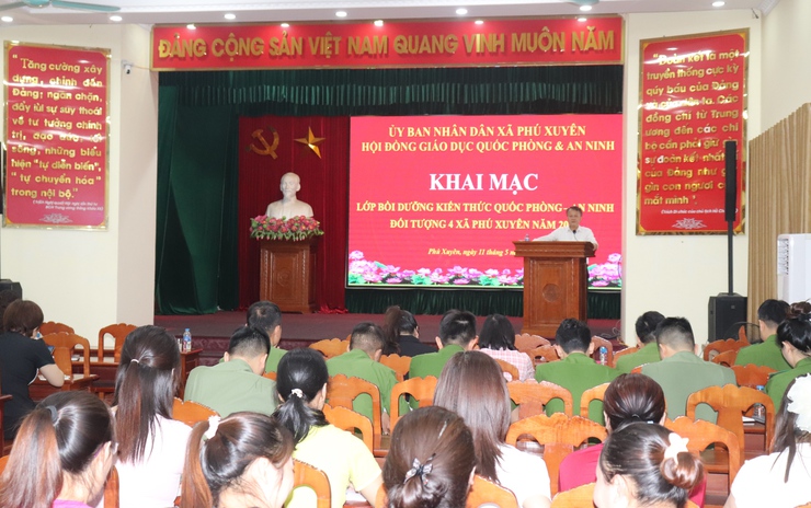 Phú Xuyên khai mạc lớp bồi dưỡng kiến thức quốc phòng và an ninh cho đối tượng 4 năm 2026- Ảnh 3.