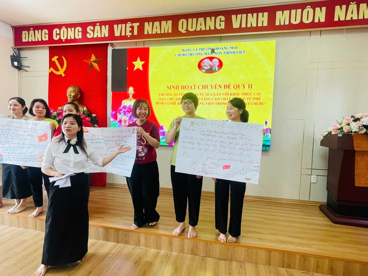 CHI BỘ TRƯỜNG MẦM NON THỊNH LIỆT TỔ CHỨC SINH HOẠT CHUYÊN ĐỀ QUÝ II NĂM 2026.- Ảnh 2.