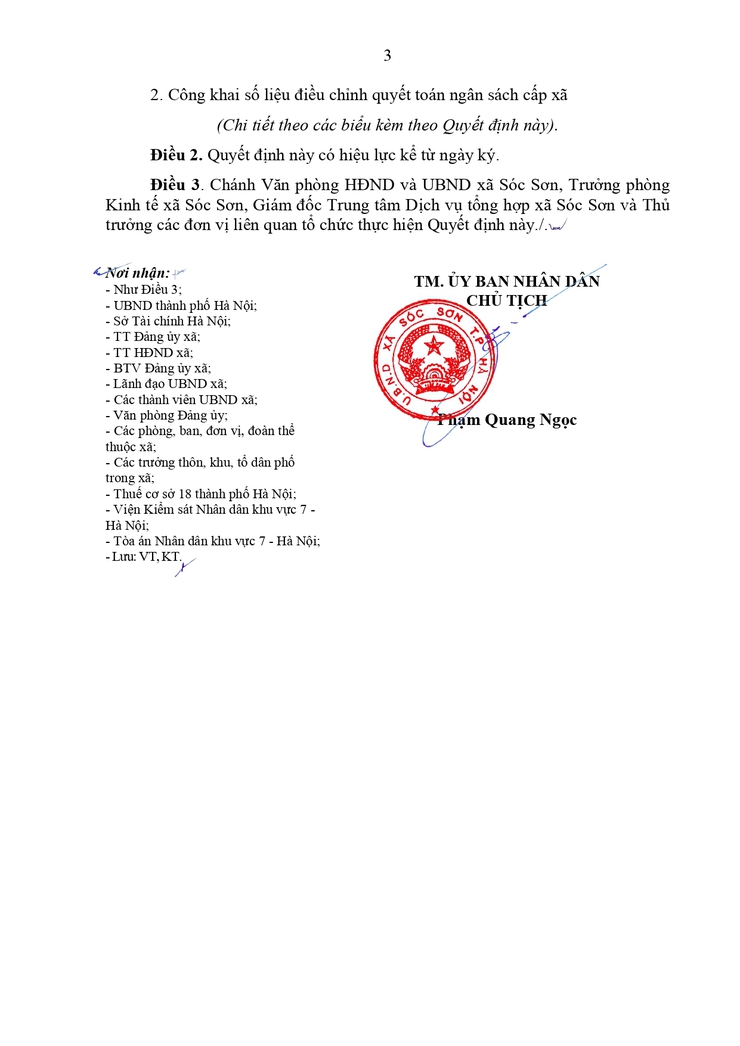 XÃ SÓC SƠN CÔNG KHAI ĐIỀU CHỈNH QUYẾT TOÁN NGÂN SÁCH XÃ NĂM 2025- Ảnh 3.