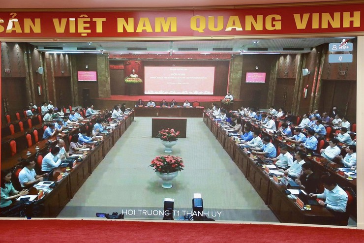 Phường Dương Nội dự Hội nghị quán triệt, triển khai thi hành Luật Thủ đô (sửa đổi)- Ảnh 1.