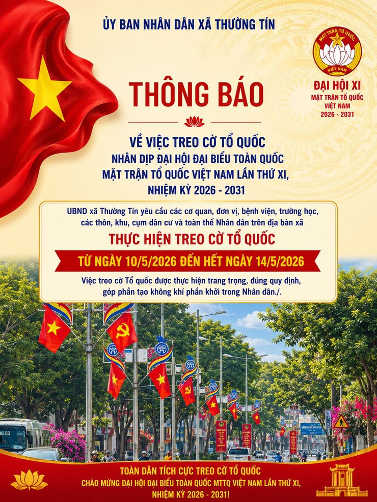 Thông báo Treo cờ Tổ quốc- Ảnh 1.