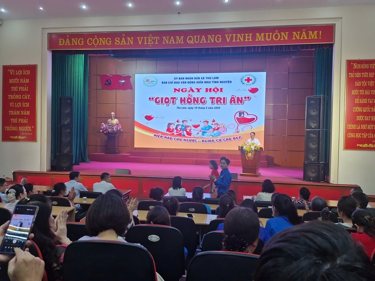 Xã Thư Lâm tổ chức Ngày hội hiến máu tình nguyện “Giọt hồng tri ân” năm 2026- Ảnh 3.