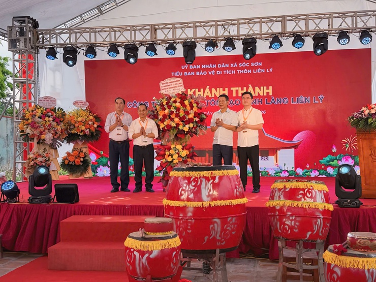 XÃ SÓC SƠN TỔ CHỨC LỄ KHÁNH THÀNH DỰ ÁN TU BỔ, TÔN TẠO DI TÍCH ĐÌNH LÀNG LIÊN LÝ - Ảnh 2.