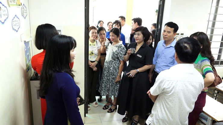 Ra mắt mô hình nước sạch học đường tại trường THCS Cao Viên xã Bình Minh- Ảnh 6.