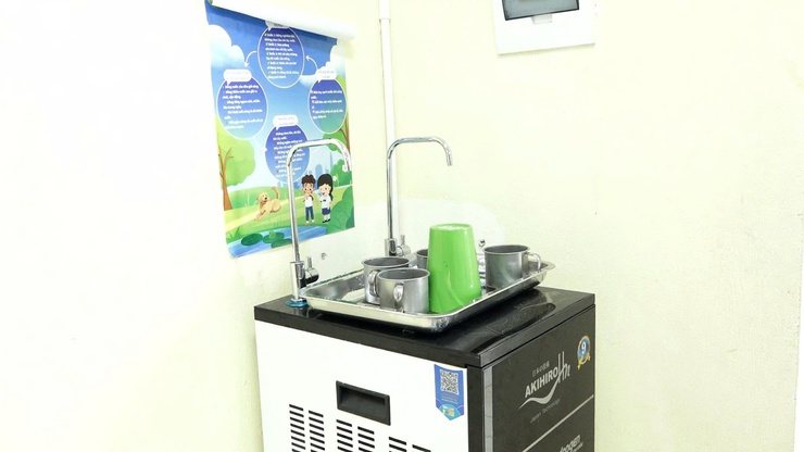 Ra mắt mô hình nước sạch học đường tại trường THCS Cao Viên xã Bình Minh- Ảnh 7.