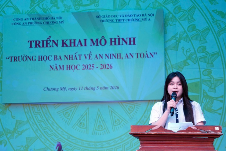 Trường THPT Chương Mỹ A triển khai mô hình “Trường học Ba nhất về an ninh, an toàn”- Ảnh 7.
