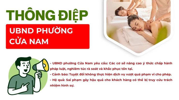 TUYÊN TRUYỀN CHẤP HÀNH QUY ĐỊNH PHÁP LUẬT TRONG KINH DOANH DỊCH VỤ THẨM MỸ, CHĂM SÓC DA VÀ SPA TRÊN ĐỊA BÀN PHƯỜNG CỬA NAM

- Ảnh 3.