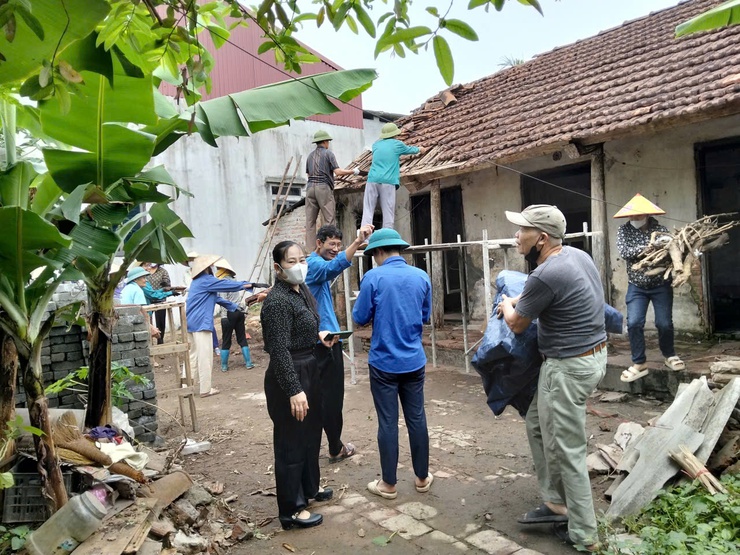 Ấm áp nghĩa tình tại thôn Tòng Lệnh 1: Chung tay giúp đỡ hội viên xây dựng nhà tình nghĩa- Ảnh 6.