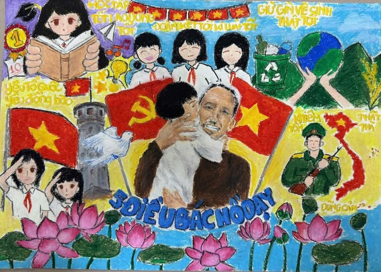 🌟 CUỘC THI VẼ TRANH "THIẾU NHI PHƯỜNG BẠCH MAI THI ĐUA LÀM THEO 5 ĐIỀU BÁC HỒ DẠY" NĂM 2026 🎨✨- Ảnh 7.