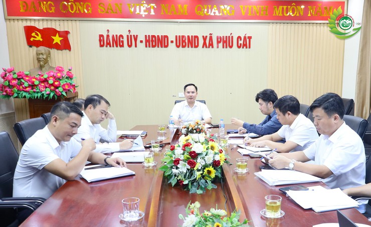 Phú Cát kiểm điểm tiến độ các dự án đầu tư công, tập trung tháo gỡ khó khăn trong công tác giải phóng mặt bằng- Ảnh 1.