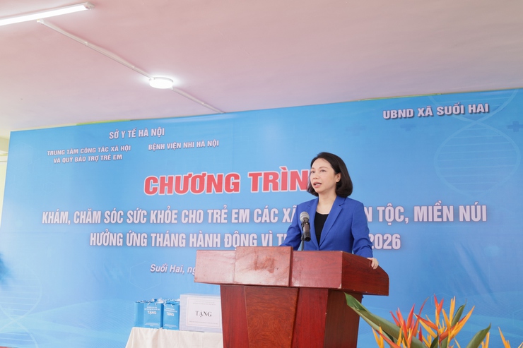 Hà Nội triển khai khám, chăm sóc sức khỏe cho trẻ em các xã vùng dân tộc, miền núi- Ảnh 1.