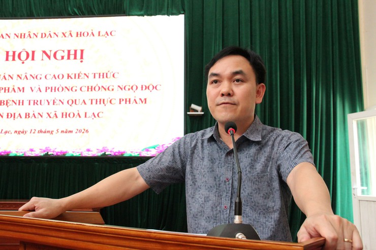 Hòa Lạc tập huấn nâng cao kiến thức an toàn thực phẩm, phòng chống ngộ độc thực phẩm năm 2026- Ảnh 2.