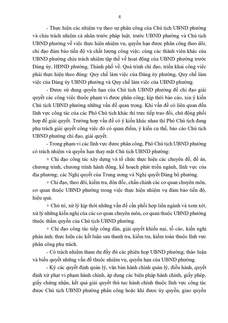 Quyết định 1168/QĐ-UBND ngày 24/04/2026 của UBND phường Bach Mai về việc phân công công tác của các Thành viên UBND phường, nhiệm kỳ 2026 - 2031- Ảnh 4.