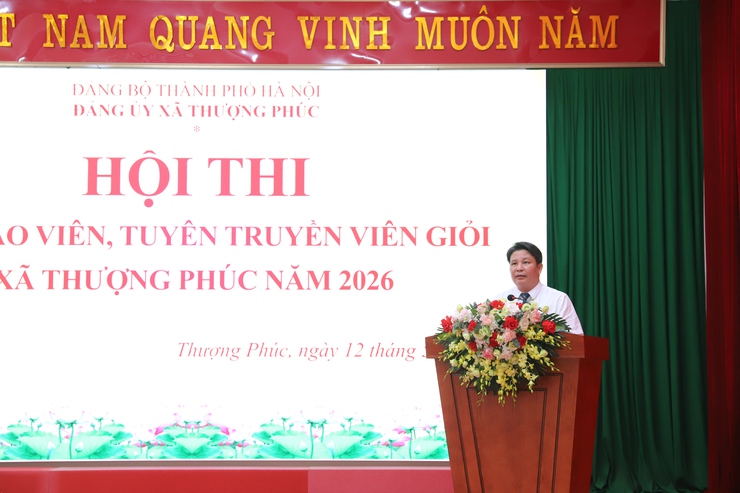 Xã Thượng Phúc: Lan tỏa bản lĩnh, nhiệt huyết, trí tuệ từ Hội thi Báo cáo viên, tuyên truyền viên giỏi năm 2026- Ảnh 2.