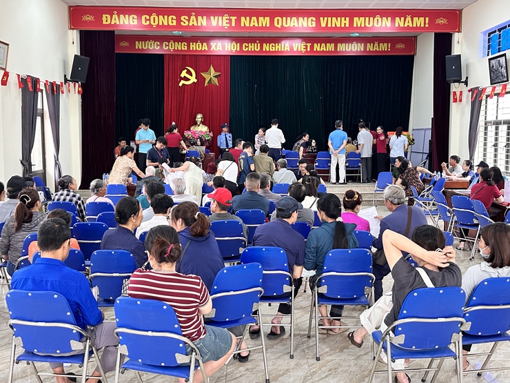 Xã Đại Thanh: Họp đánh giá tiến độ GPMB Khu đô thị thể thao Olympic theo tuần- Ảnh 2.
