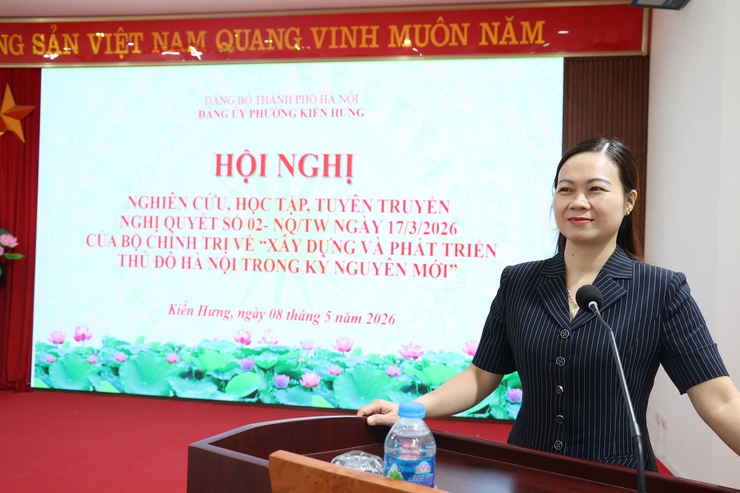 Đảng bộ phường Kiến Hưng quán triệt Nghị quyết 02-NQ/TW- Ảnh 2.