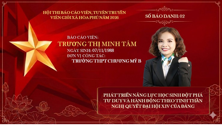 Xã Hòa Phú: Sẵn sàng cho vòng chung khảo Hội thi Báo cáo viên, tuyên truyền viên giỏi năm 2026- Ảnh 2.