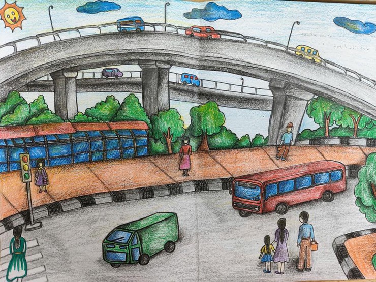 Thiếu nhi Minh Châu lan tỏa tình yêu quê hương qua cuộc thi vẽ tranh "Em vẽ Minh Châu: Xanh - Văn minh - Hạnh phúc".- Ảnh 7.