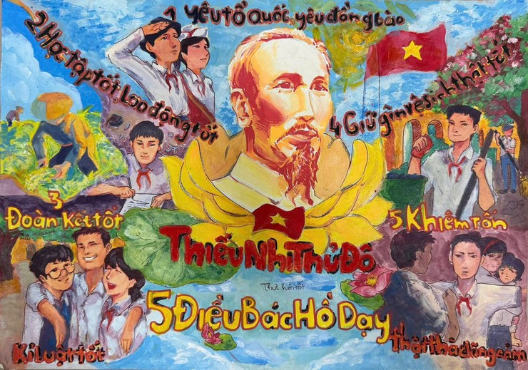 🌟 CUỘC THI VẼ TRANH "THIẾU NHI PHƯỜNG BẠCH MAI THI ĐUA LÀM THEO 5 ĐIỀU BÁC HỒ DẠY" NĂM 2026 🎨✨- Ảnh 8.