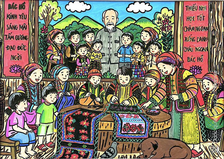 Cuộc thi vẽ tranh "Bác Hồ với thiếu nhi" chào mừng kỷ niệm 85 năm Ngày thành lập Đội Thiếu niên Tiền phong Hồ Chí Minh và 136 năm Ngày sinh Chủ tịch Hồ Chí Minh- Ảnh 4.